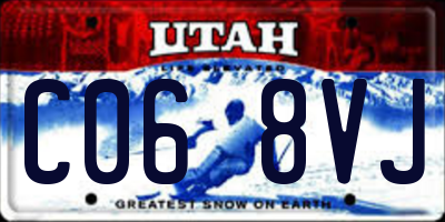 UT license plate C068VJ