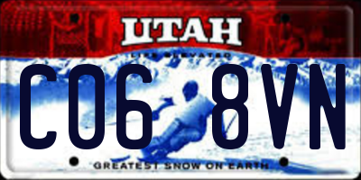 UT license plate C068VN
