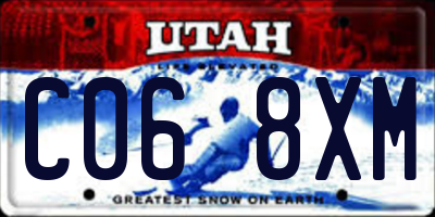 UT license plate C068XM