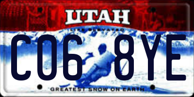 UT license plate C068YE