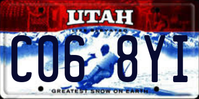 UT license plate C068YI