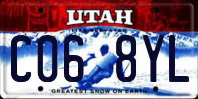 UT license plate C068YL