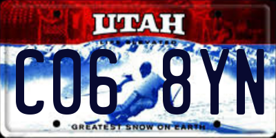 UT license plate C068YN