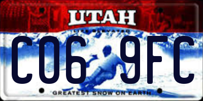 UT license plate C069FC