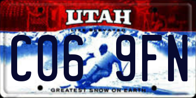 UT license plate C069FN