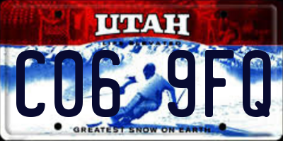 UT license plate C069FQ