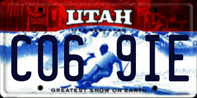 UT license plate C069IE