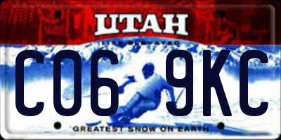 UT license plate C069KC