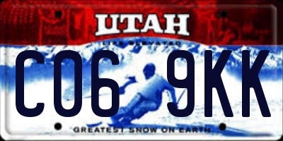 UT license plate C069KK