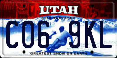 UT license plate C069KL