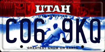 UT license plate C069KQ