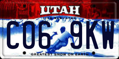 UT license plate C069KW