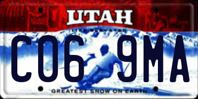 UT license plate C069MA
