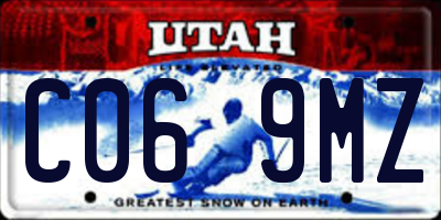 UT license plate C069MZ