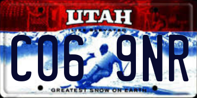 UT license plate C069NR