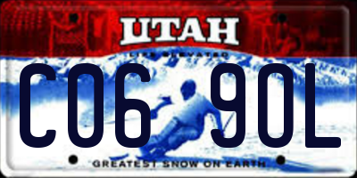 UT license plate C069OL