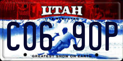 UT license plate C069OP