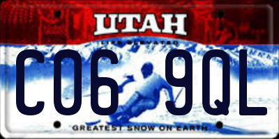 UT license plate C069QL