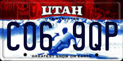 UT license plate C069QP