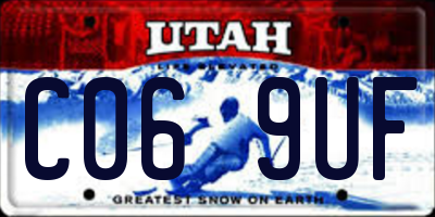UT license plate C069UF