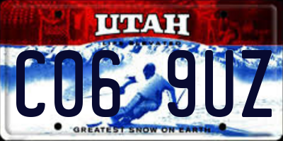 UT license plate C069UZ
