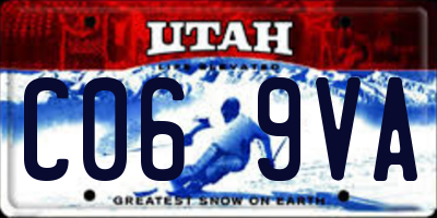 UT license plate C069VA