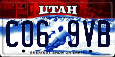 UT license plate C069VB
