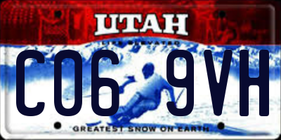 UT license plate C069VH