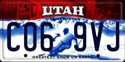 UT license plate C069VJ