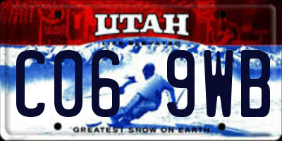 UT license plate C069WB