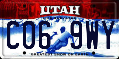 UT license plate C069WY