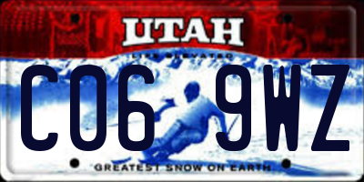 UT license plate C069WZ