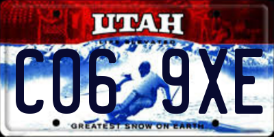 UT license plate C069XE