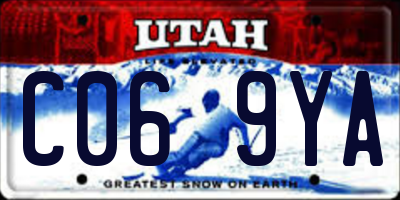 UT license plate C069YA