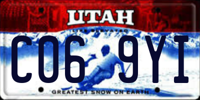 UT license plate C069YI