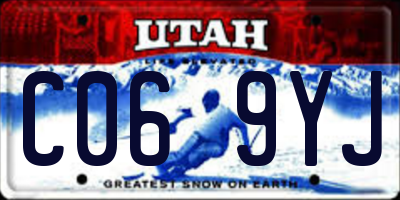 UT license plate C069YJ
