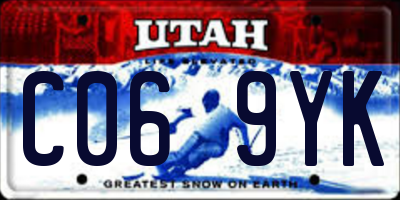 UT license plate C069YK