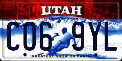 UT license plate C069YL