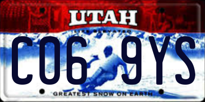 UT license plate C069YS