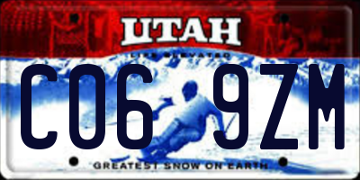 UT license plate C069ZM