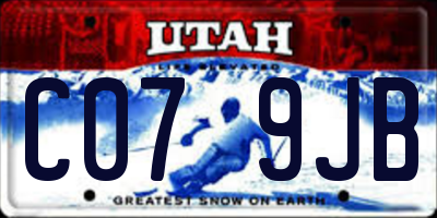 UT license plate C079JB