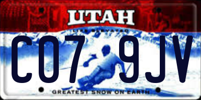 UT license plate C079JV