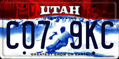 UT license plate C079KC