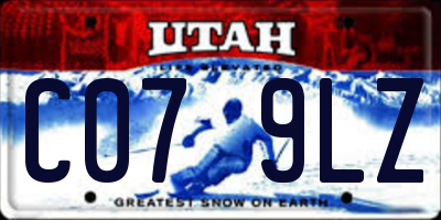 UT license plate C079LZ