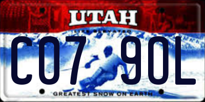 UT license plate C079OL