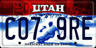 UT license plate C079RE