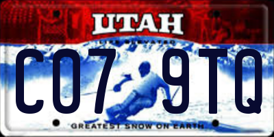 UT license plate C079TQ