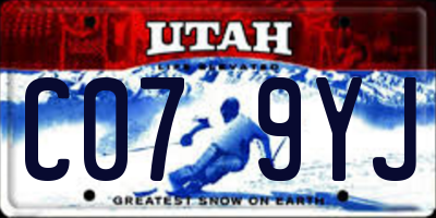 UT license plate C079YJ