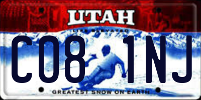 UT license plate C081NJ