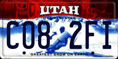 UT license plate C082FI